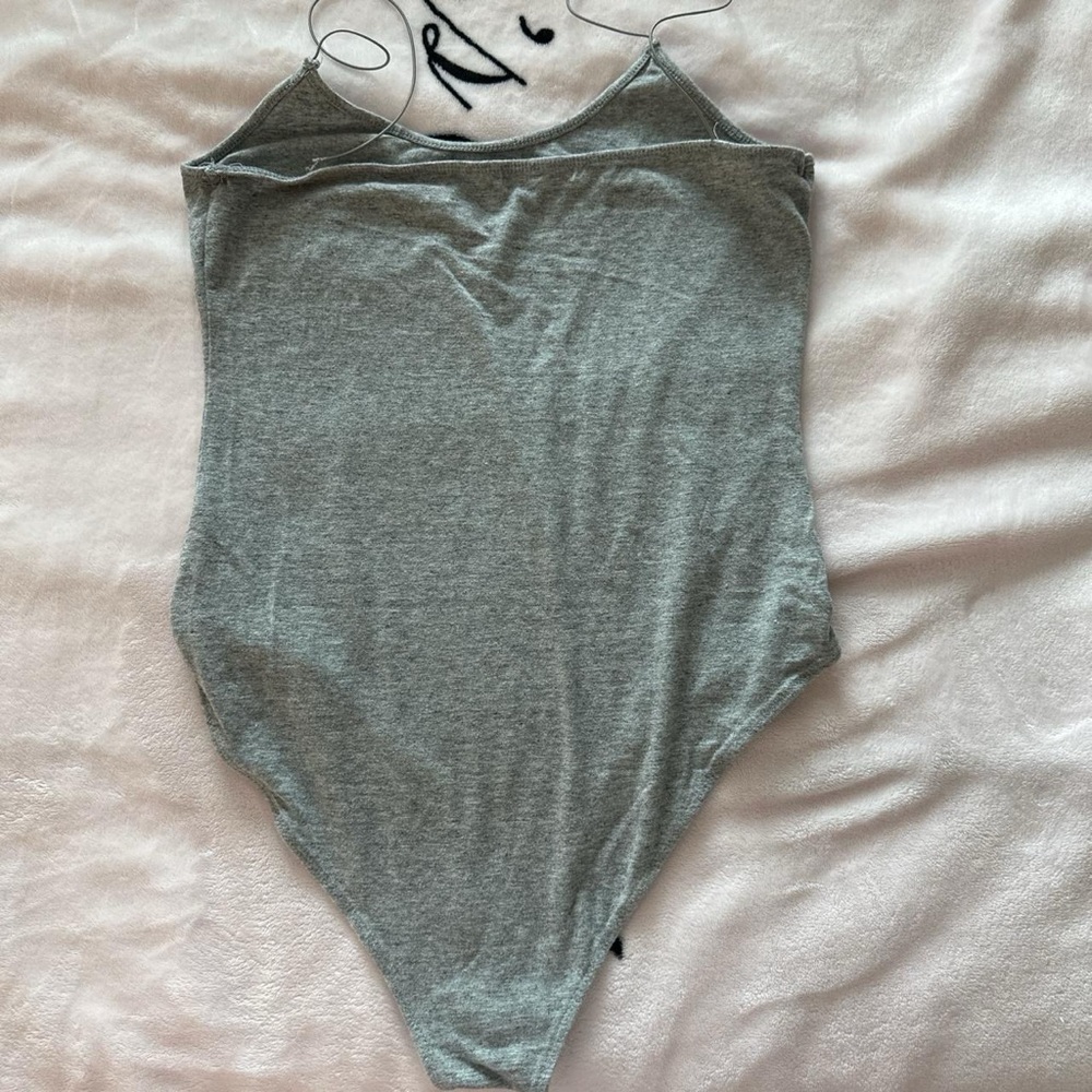 Fashion Nova bodysuit. Grey